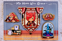 Load image into Gallery viewer, My Home with G&#39;raha wooden pin set.