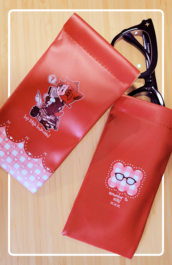 Photo of Little Bookworm glasses pouch.