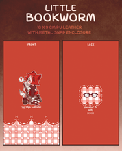 Load image into Gallery viewer, Promotional image for Little Bookworm glasses pouch.