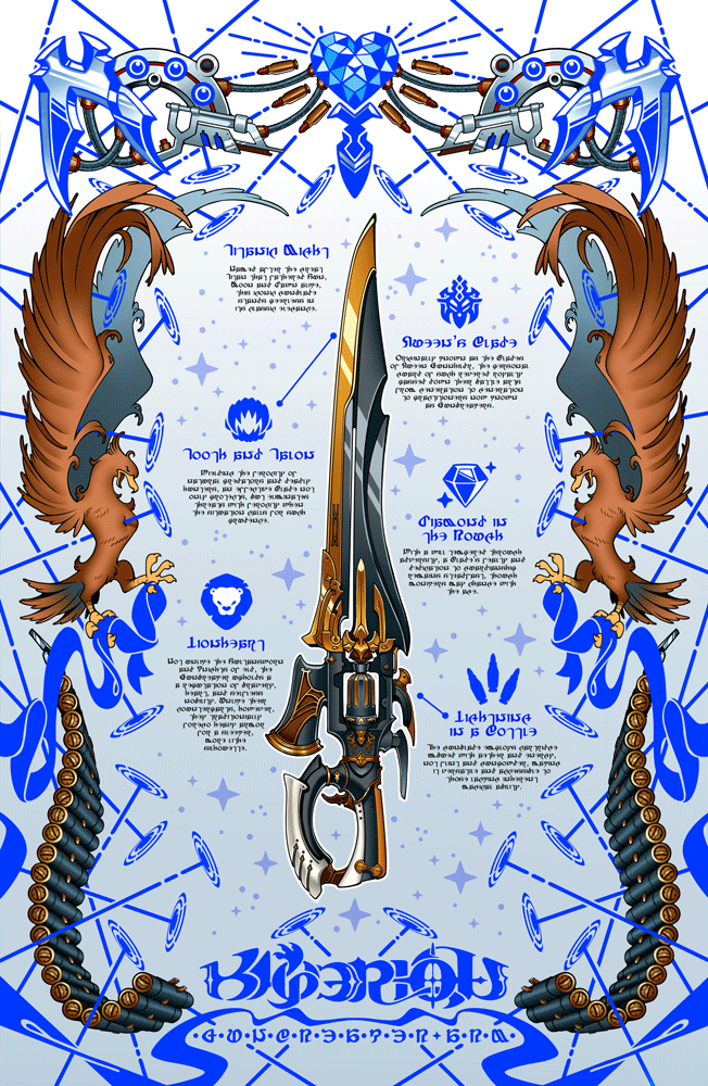 (PREORDER) FFXIV Foil Print - Hyperion (GNB)